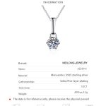 AZ230-X Fashion Trendy Luxury Classic Moissanite Diamond-set Paw 6 Necklace For Women 925 Silver Party Charms Jewelry Gift - Image 6