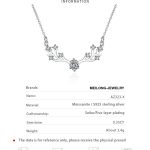 AZ323-X MoisaLuxe Official Store GRA Moissanite Plata Sterling 925 Silver Pendant Necklace Deer Antlers Clavicle Chain Jewelry Gift - Image 6