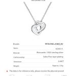 AZ365-X Sterling Silver Double Ring Love Necklace for Women Light Luxury Niche South Korea Clavicle Chain Diamond Pendant Gift to Girlfr - Image 7