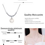 AZ519-X The same 925 sterling silver women diamond pearl necklace moissanite engagement simple necklace manufacturers customized - Image 7