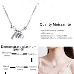AZ057-X Store Moissanite Plata Sterling 925 Silver Four-clawed Bow Moissanite Pendant Necklace For Women Jewelry Gift - Image 7
