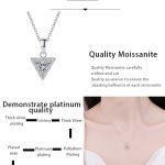AZ651-X MoisaLuxe Official Store Moissanite Plata Sterling 925 Silver ITriangular Inlaid Moissanite Pendant Necklace For Women Jewelry - Image 7