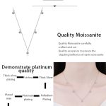 AZ690-X  Moissanite Necklaces for Women 0.5ct Round Lab Diamond GRA s925 Sterling Silver 18k Dainty Daily Necklace Jewelry Gift - Image 7