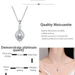 AZ716-X Fashion Trendy Luxury Classic Moissanite Hollow Waterdrop Necklaces For Women 925 Silver Party Charms Jewelry Gift - Image 7
