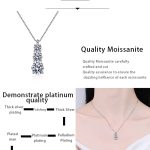 AZ719-X 1.8 Carat 3 Stone Blue Green White Color Moissanite Pendant Necklkace For Charm Lady With Certificate Silver 925 Jewelry Gift - Image 7