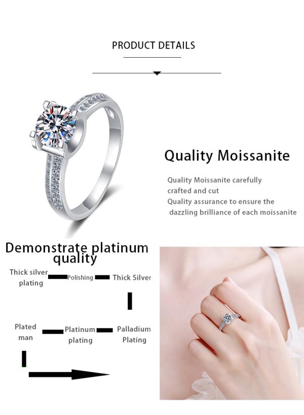 AZ229-J New 925 Sterling Silver Rings High Quality Gem For Women's Temperament Banquet Wedding Jewelry Anniversary Party Gift - Image 7