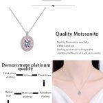 AZ806-X Moissanite Necklace Never Fade Moissanite Pendant Yellow Gold 18k Mossanite Diamond Necklace 925 Certified Sterling Silver Women - Image 5