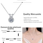 AZ847-X Fashion Trend Luxury Classic Moissanite Diamondset 1ct V Round Necklace Women 925 Silver Party Charms Jewelry Gift - Image 7