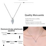 AZ878-X 1CT Marquise Cut Moissanite Necklace for Women Box Chain 5*10mm Stone S925 Sterling Silver Pendant Lab Diamond Jewelry - Image 7