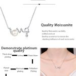AZ882-X Luxury Cultured Freshwater Pearl Necklace for Women Anniversary Engagement 925 Silver Moissanite LOVE Pendant Jewelry Gifts - Image 7