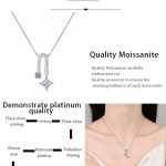 AZ929-X Platinum PT950 18K White Gold 1.3ct Moissanite Necklace Pendants for Women Hypoallergenic Luxury Jewelry - Image 7