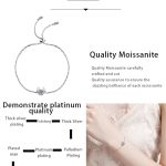 AZ049-S  Sterling Silver S925 Hypoallergenic 0.5ct Moissanite Deer Head Women's Versatile Bracelet Personalized Simple Versatile Antlers - Image 7