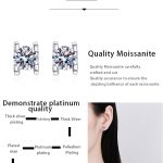 AZ204-E GRA Certified Classic Earrings Manufacturer Customized S925 Sterling Silver Round Cut Moissanite Women Earrings - Image 7