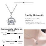 AZ027-X Luxury Platinum PT950 18K White Gold 0.5ct Moissanite Necklace for Women Pendant AAA+ Moissanite Quality Jewelry - Image 7