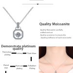 AZ123-X Fashion Trend Luxury Classic 0.5Ct Moissanite Nimble Lock Square Necklace For Women 925 Silver Party Charm Jewelry - Image 7