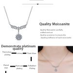 AZ032-X Fashion luxury 0.5 CT Classic Moissanite Angle Wing Sunflower Necklace Women s925 Sterling Silver Party Jewelry - Image 7