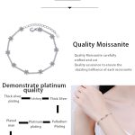 AZ430-S Moissanite Diamond Bracelet Platinum Plating Sterling Silver Ten Stars Charms Bracelet Promise Gift For Women Girls Fine Jewelry - Image 7