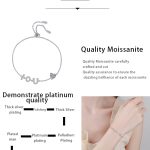 AZ629-S Fashion Fine Luxury Classic 1ct Moissanite Letter I LOVE YOU Heart Bracelets For Women s925 Silver Wedding Jewelry - Image 6