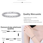 AZ717-S 3.5ct GBA Certified S925 Pure Silver Plated PT950 Gold Cluster Setting Moissanite Bracelet Luxury Premium Women Free Gift Box - Image 7