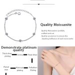 AZ896-S Daughter Platinum PT950 Bracelets Women Birthday Gift Moissanite Diamond 0.5ct Luxury Chain Valentine's Day Girl Fine Jewelry - Image 6