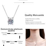 AZ040-X Luxury 0.8CT D Color Shiny Moissanite Diamond Pendant Chain for Women Party PT950 Platinum Necklace Engagement girl Fine Jewelry - Image 7