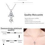 AZ203-X Platinum PT950 18K White Gold 0.3ct Moissanite Fish Necklace Pendant for Women Anniversary Gift Idea Jewelry - Image 7
