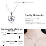 AZ216-X PT950 Female Heart-Shaped Lady Pendant Short Section Lockbone Chain Pendant Moissanite Diamond Necklace Factory Direct Wholesale - Image 7