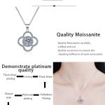 AZ221-X Fashion Trend Luxury Classic Moissanite Diamond-set 1ct Flower Necklace Women 925 Silver Party Charms Jewelry Gift - Image 7