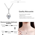 AZ041-X Designer Platinum PT950 Moissanite Necklace for Exquisite Women 0.5ct Dcolor Pendant Jewelry Wedding Sparkling Round Cut Diamond - Image 7
