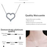 AZ223-X 18K Gold Pt950 Platinum Love-shaped Moissanite Pendant Trendy D Color Moissanite Necklace Women's Pendant - Image 7