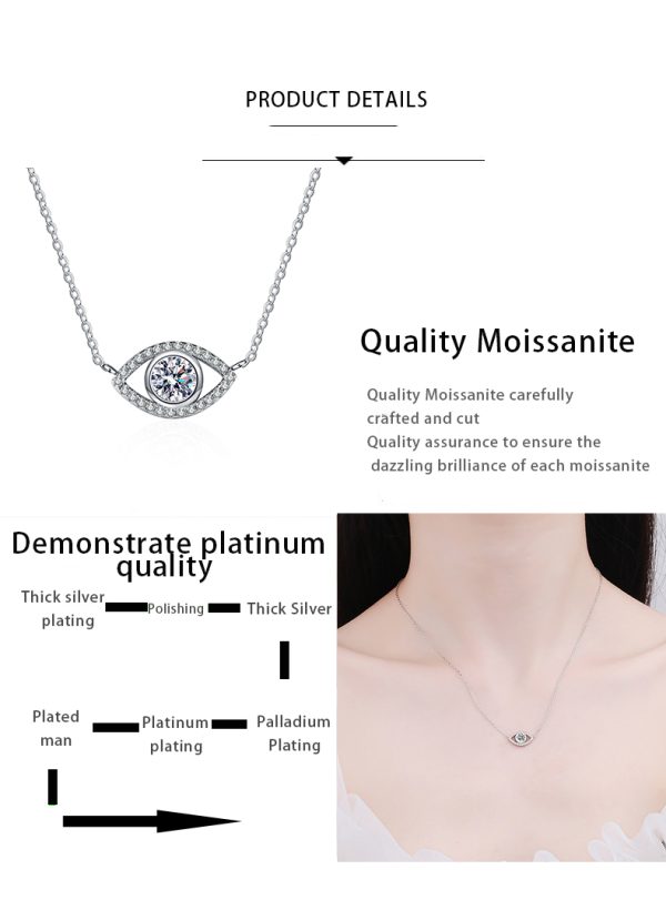 AZ425-X  5mm D Color Moissanite Necklace Lab Diamond GRA Certified Fine Jewelry 925 Sterling Silver Necklaces Wedding for Women - Image 7