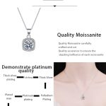 AZ427-X D VVS1 Moissanite Pandent Necklace for Women Sparkling Wedding Jewelry with GRA 925 Sterling Sliver Plated 18k Necklace - Image 7