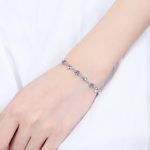 AZ111-S  3.5ct GBA Certified S925 Pure Silver Plated PT950 Gold Heart-to-Heart Moissanite Bracelet Noble Luxury Jewelry for Women Gift - Image 6