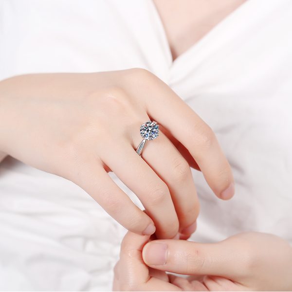 AZ113-J Heart Pattern Opening Finger Rings For Women Adjustable 925 Sterling Silver Ring New Trendy Women Fashion Jewelry Bijoux - Image 2