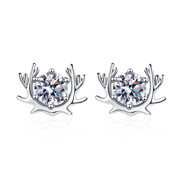 AZ464-E The women's earrings have your pt950 platinum simple moissanite stud along the way
