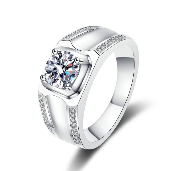 AZ391-J high quality 1ct 5*8 mm pear cut D color moissanite jewelry 925 Sterling Silver women crown ring Engagement Wedding Ring