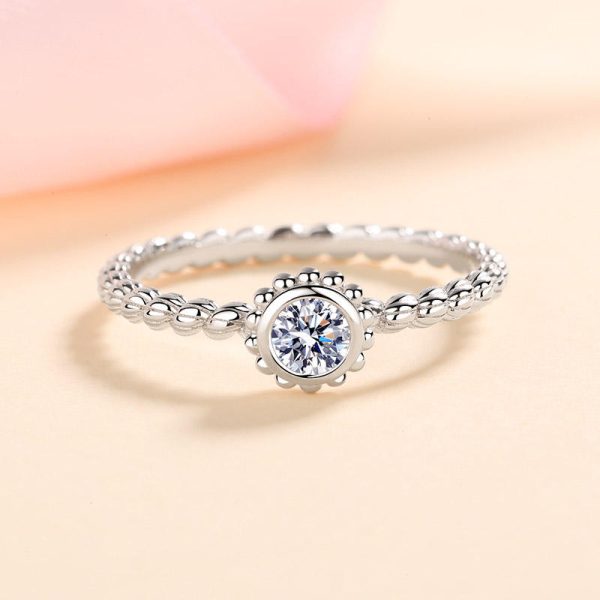 AZ348-J Oval Cut 0.3CT D Color lab Moissanite Rings for Women Lab Diamond Wedding Promise Band S925 Sterling Silver Jewelry GRA - Image 5