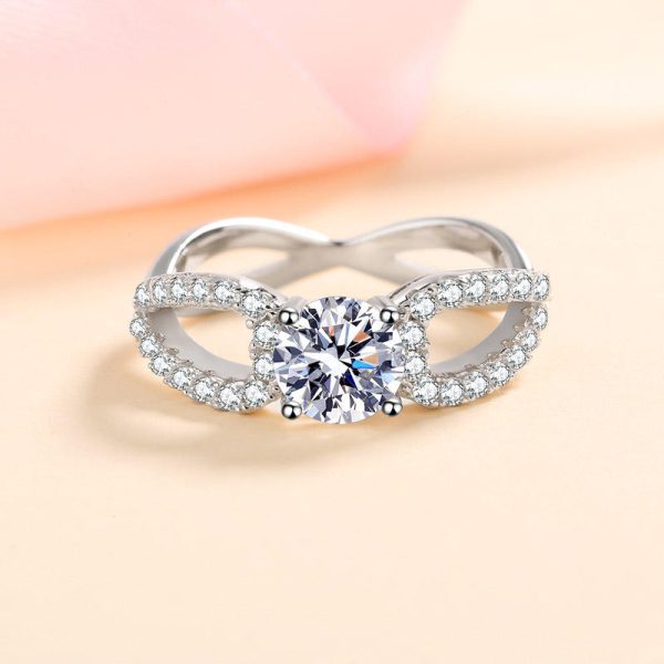 AZ351-J Lab Grown Diamond Women's Ring 925 Sterling Silver 1CT D VVS Diamond Mermaid Wedding Engagement Ring Anniversary Gift To Wife - Image 5