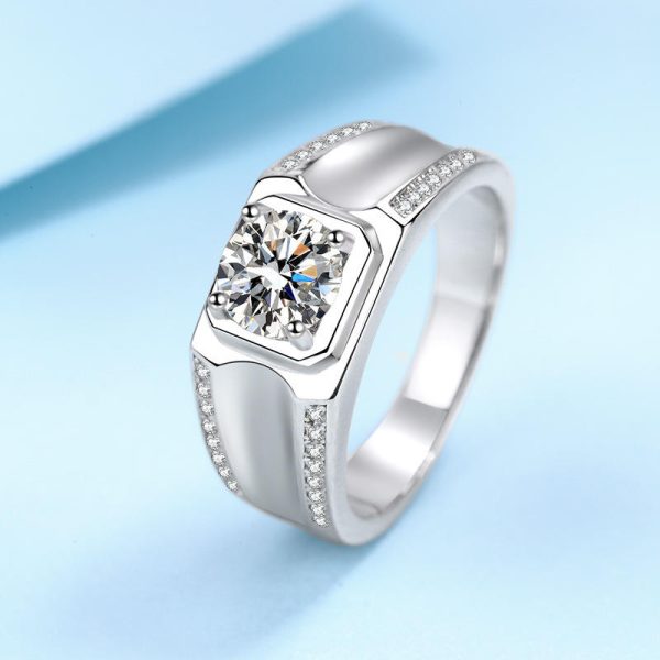 AZ391-J high quality 1ct 5*8 mm pear cut D color moissanite jewelry 925 Sterling Silver women crown ring Engagement Wedding Ring - Image 5