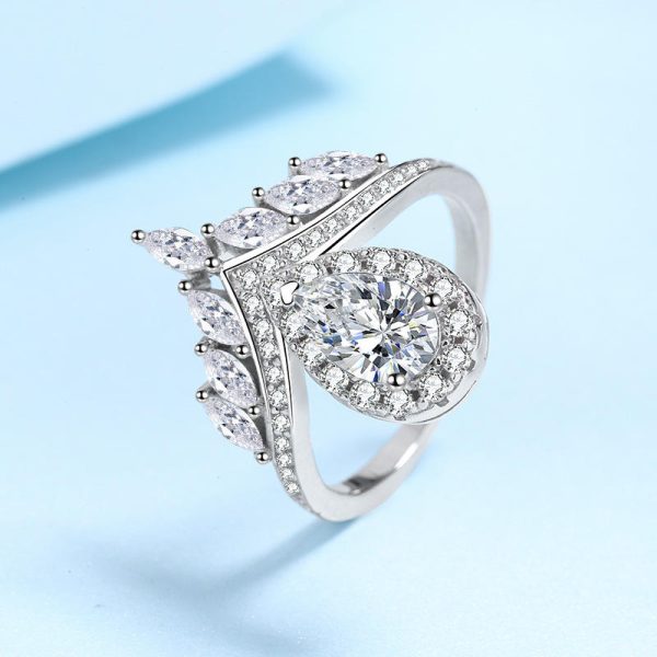 AZ404-J  925 Sterling Silver Lovers Wedding Frosted Rings For Men Top Quality 1ct VVS1 D Moissanite Engagement Fashion Jewelry - Image 5