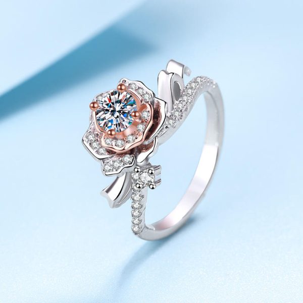 AZ372-J 925 Sterling Silver Ring Classic Sparkle Moissanite High Quality For Women Rings Wedding Fine Jewelry Accessories Party Gift - Image 4