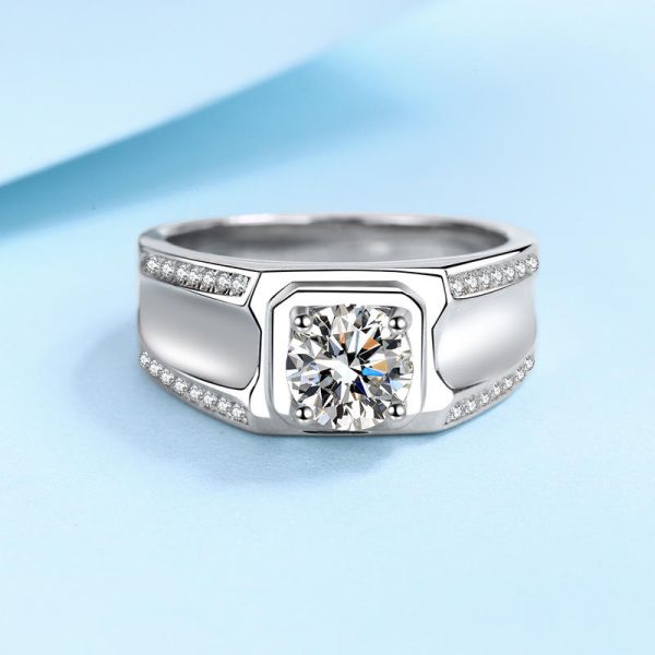 AZ391-J high quality 1ct 5*8 mm pear cut D color moissanite jewelry 925 Sterling Silver women crown ring Engagement Wedding Ring - Image 4