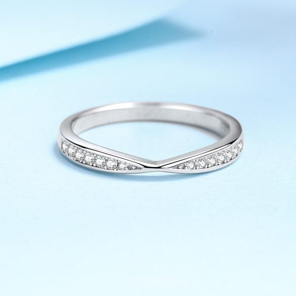 AZ340-J New GRA Certified 0.13Carat D Color Brilliant Moissanite Ring For Women Wedding Engagement Couple Female Ring  Women's Day Gifts - Image 3
