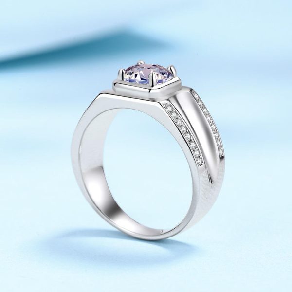 AZ391-J high quality 1ct 5*8 mm pear cut D color moissanite jewelry 925 Sterling Silver women crown ring Engagement Wedding Ring - Image 3