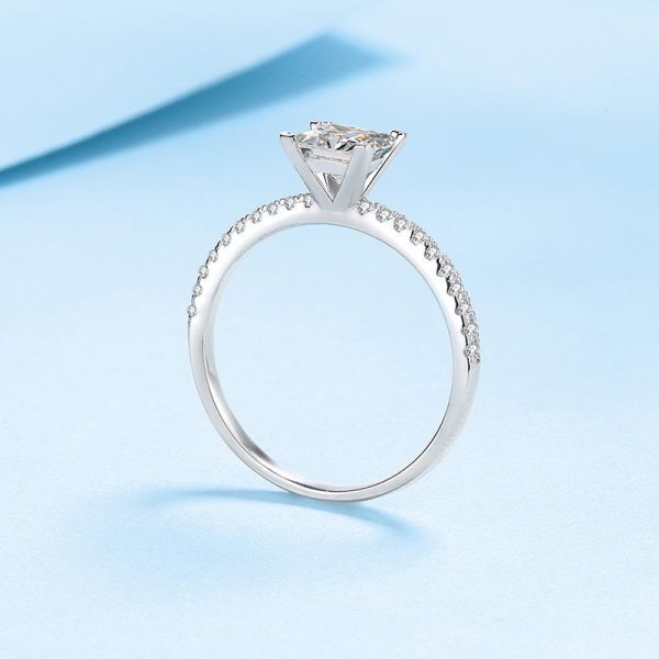 AZ541-J 3Ct Modian 2021 925 Sterling Silver Ring Clear Six claw Moissanite Fashion Wedding Engagement Classic Jewelry For Women - Image 3
