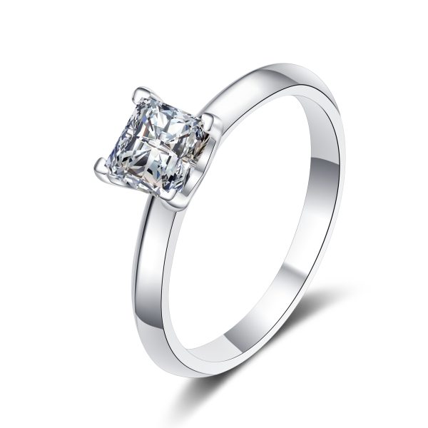 AZ540-J GBA Certified 1ct  2ct D  Color Moissanite Oval Engagement Ring S925 Silver Irregular Oval Wholesale for Women Anniversary
