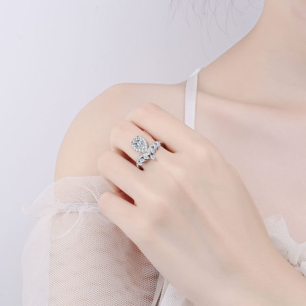 AZ404-J  925 Sterling Silver Lovers Wedding Frosted Rings For Men Top Quality 1ct VVS1 D Moissanite Engagement Fashion Jewelry - Image 2