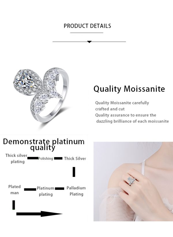 AZ404-J  925 Sterling Silver Lovers Wedding Frosted Rings For Men Top Quality 1ct VVS1 D Moissanite Engagement Fashion Jewelry - Image 7